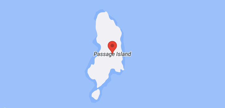 map of LOT 25 PASSAGE ISLAND